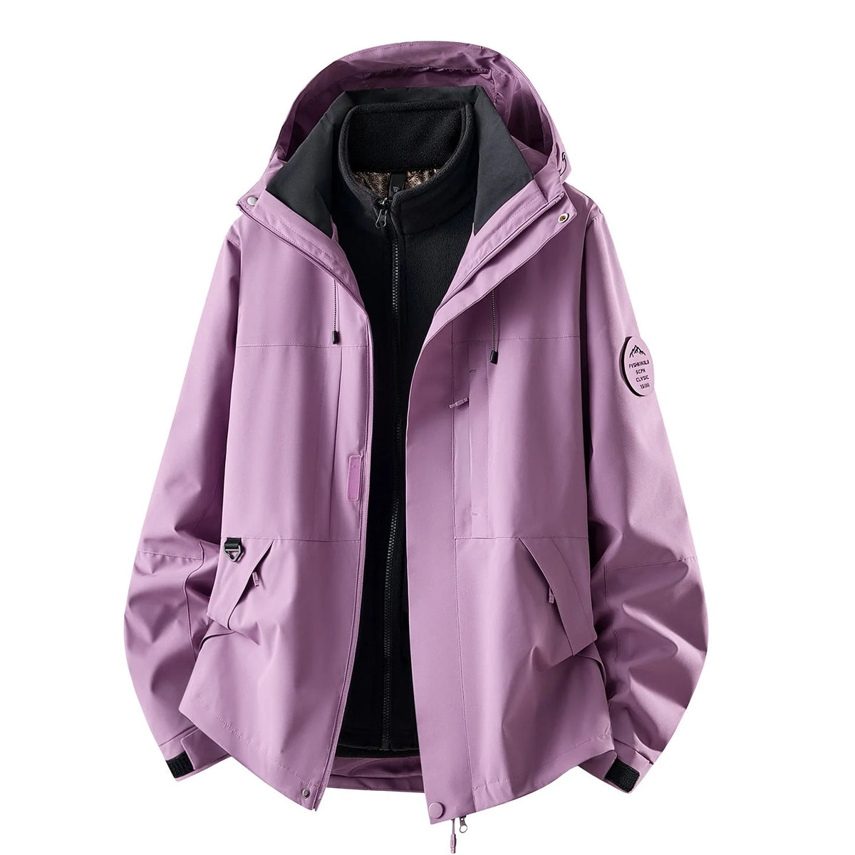 Women's 3-In-1 Jacket Waterproof Detachable Fleece Liner Windproof