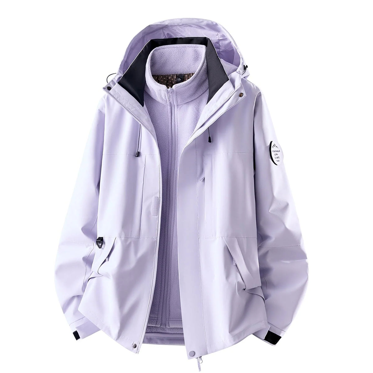Women's 3-In-1 Jacket Waterproof Detachable Fleece Liner Windproof