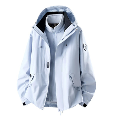 Women's 3-In-1 Jacket Waterproof Detachable Fleece Liner Windproof