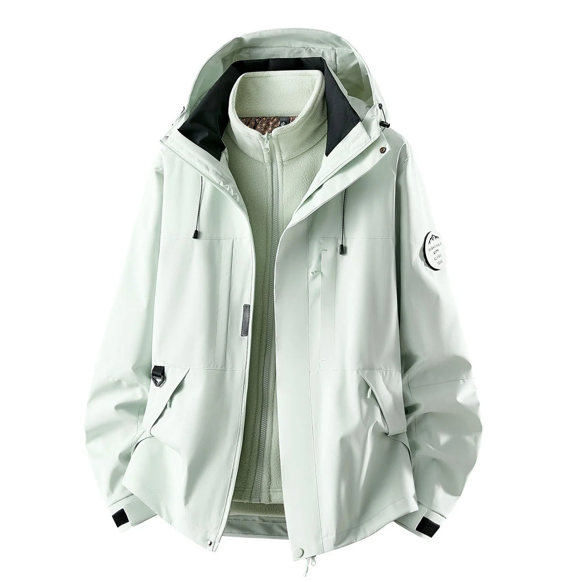 Women's 3-In-1 Jacket Waterproof Detachable Fleece Liner Windproof