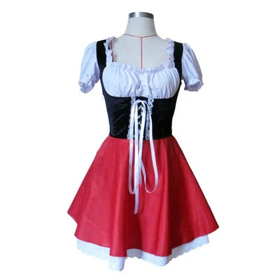 Women's Costume Dress Hooded Cape & Integrated Skirt
