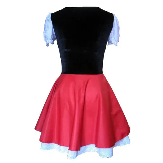 Women's Costume Dress Hooded Cape & Integrated Skirt