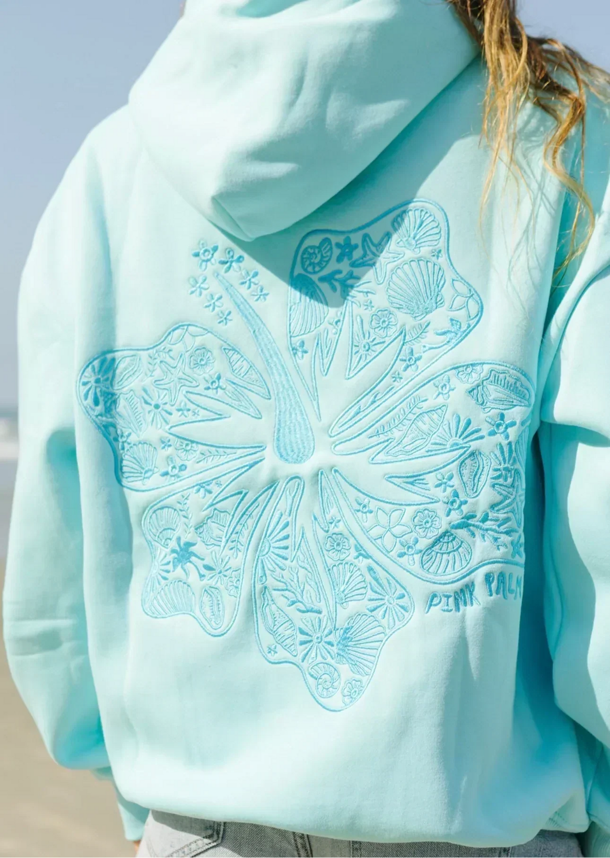 Women's Hoodie Oversized Fit Tropical Print Comfort for Cool Weather