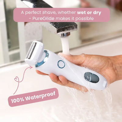 Women's Intimate Shaver Interchangeable Heads Cordless Wet & Dry