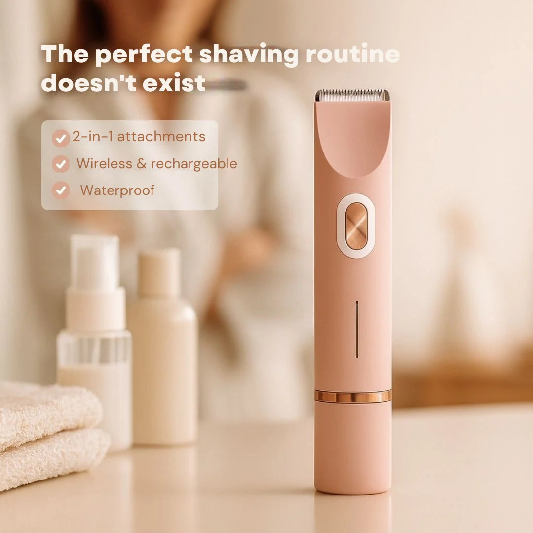 Women's Intimate Shaver USB-C Rechargeable 2-in-1 Head