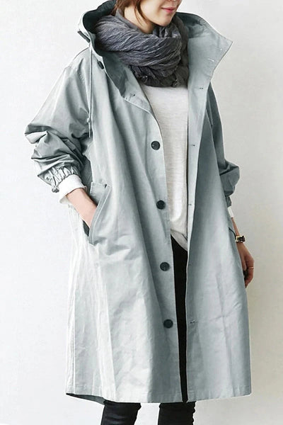 Women's Knit Coat Stretch Fit Waist-Shaping Machine Washable