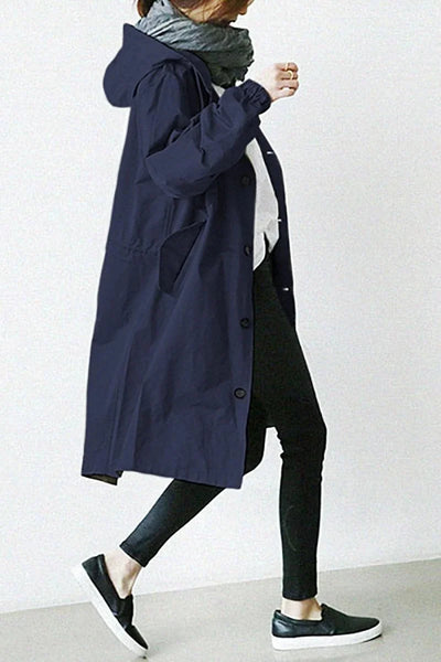 Women's Knit Coat Stretch Fit Waist-Shaping Machine Washable