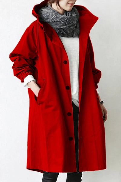 Women's Knit Coat Stretch Fit Waist-Shaping Machine Washable