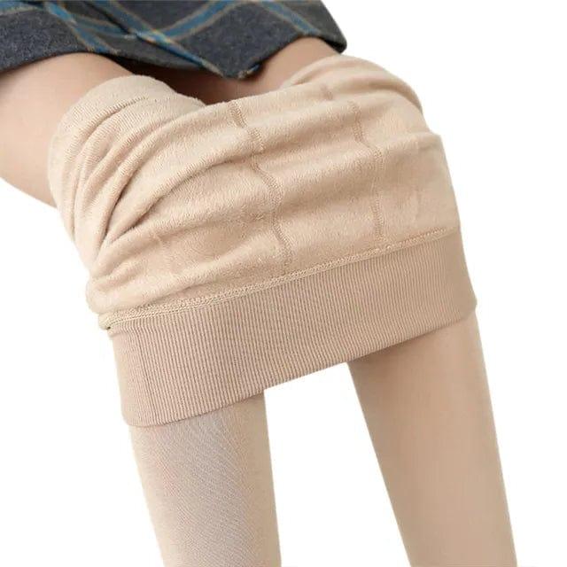 Women's Leggings Brushed Fleece Lined High-Rise Waist & Four-Way Stretch