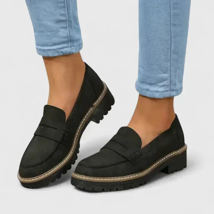 Women's Loafers Slip-On Cushioned Footbed Treaded Outsole
