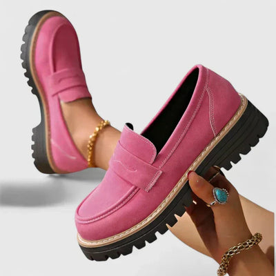 Women's Loafers Slip-On Cushioned Footbed Treaded Outsole