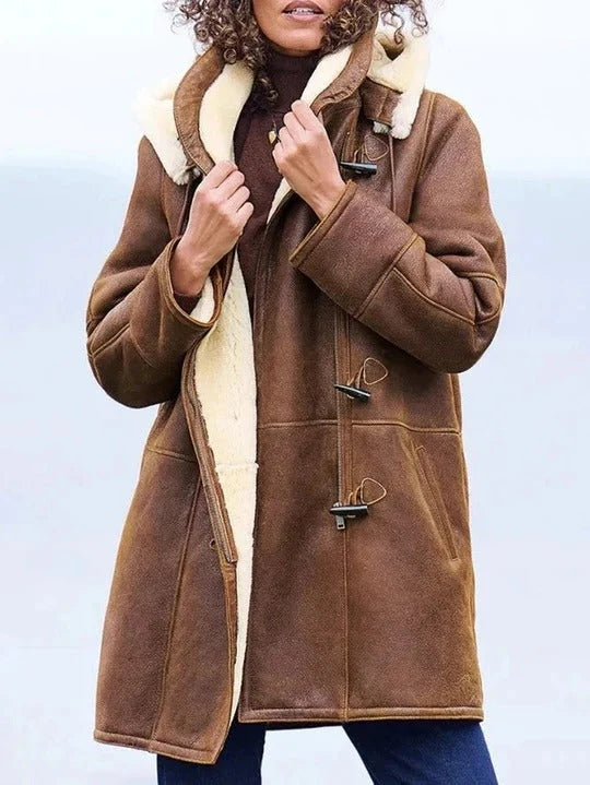 Women's Long Down Jacket Hooded Lightweight Extended Length
