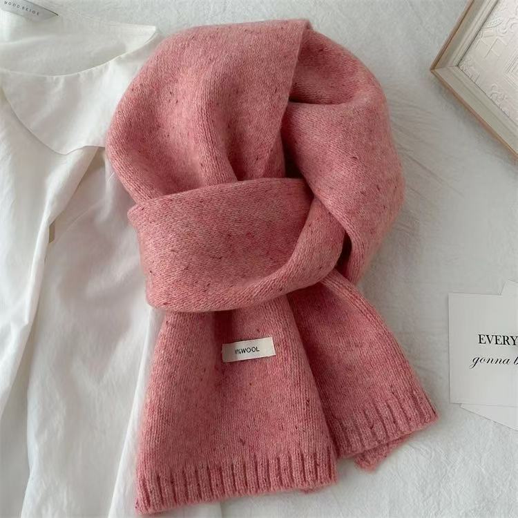 Wool Scarf 100% Knitted Wool Soft Warmth
