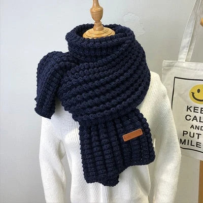 Wool Scarf Handwoven Soft & Warm 69-Inch-Plus Length