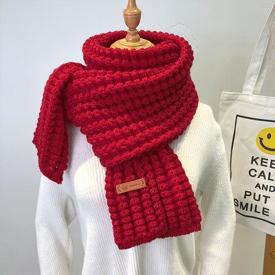 Wool Scarf Handwoven Soft & Warm 69-Inch-Plus Length
