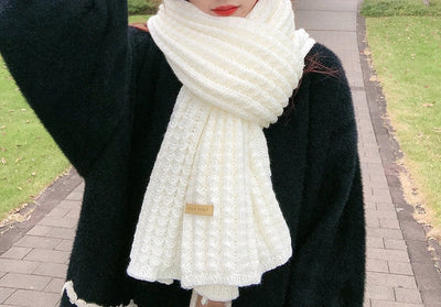 Wool Scarf Handwoven Soft & Warm 69-Inch-Plus Length