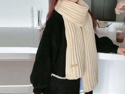 Wool Scarf Handwoven Soft & Warm 69-Inch-Plus Length