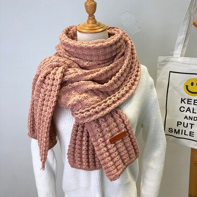 Wool Scarf Handwoven Soft & Warm 69-Inch-Plus Length