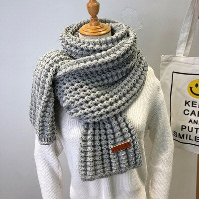 Wool Scarf Handwoven Soft & Warm 69-Inch-Plus Length