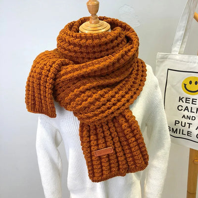 Wool Scarf Handwoven Soft & Warm 69-Inch-Plus Length