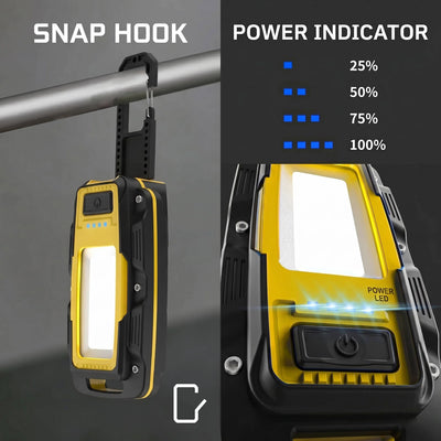 Work Light 1000 Lumens Magnetic Base & Rotating Hook