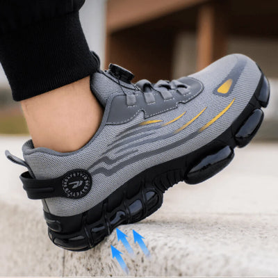 Work Shoes Wide Toe & Arch Support Slip-Resistant Sole