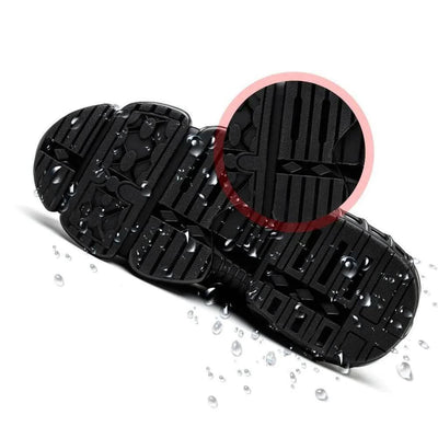 Work Shoes Wide Toe & Arch Support Slip-Resistant Sole
