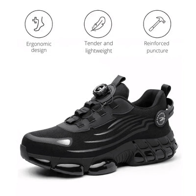 Work Shoes Wide Toe & Arch Support Slip-Resistant Sole
