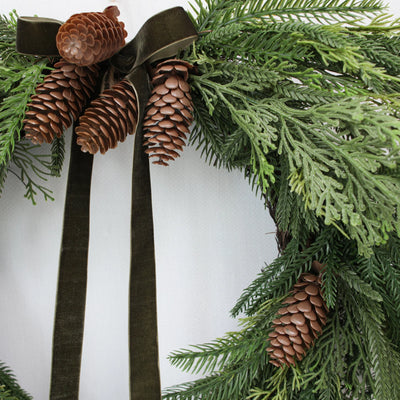 Wreath Heart Shaped Pine & Evergreen 24 Inch