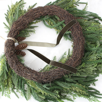 Wreath Heart Shaped Pine & Evergreen 24 Inch