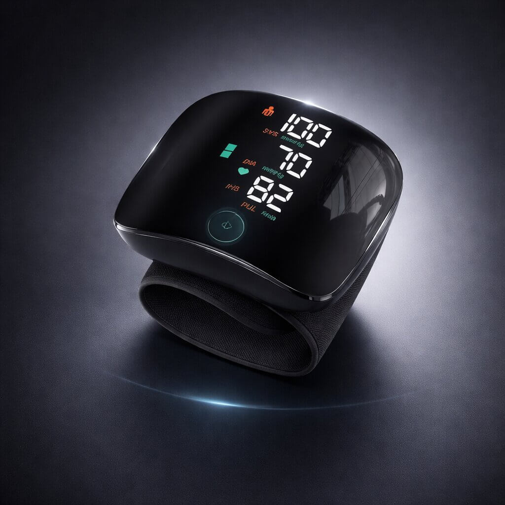 Wrist Blood Pressure Monitor Touch Display & Voice Function