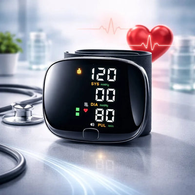 Wrist Blood Pressure Monitor Touch Display & Voice Function