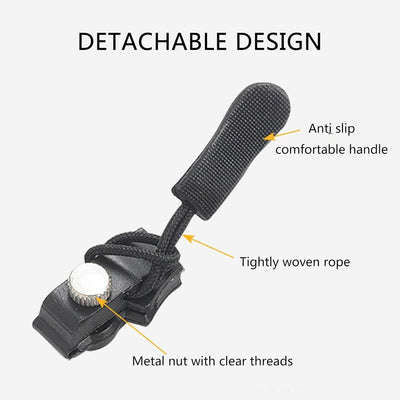 Zipper Repair Kit Instant No-Sew Metal Slider