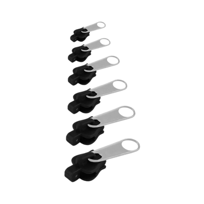 Zipper Slider Repair Set Aluminum Tool-Free Set of 6