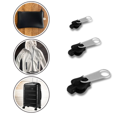 Zipper Slider Repair Set Aluminum Tool-Free Set of 6