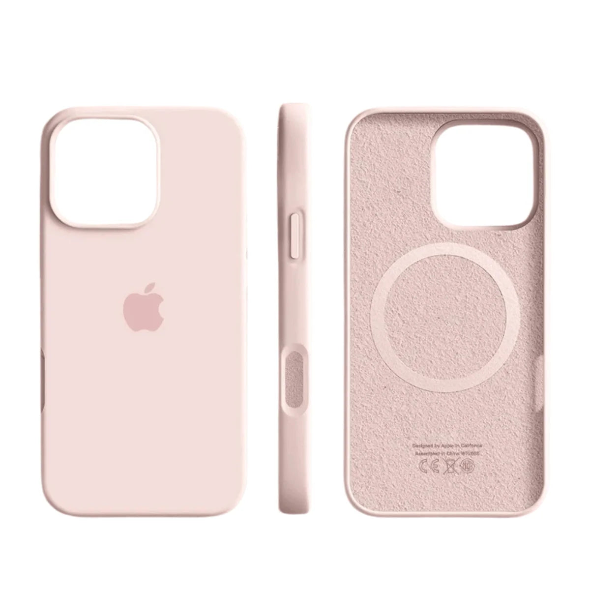 iPhone Case Slim Silicone MagSafe-Compatible Microfiber Lining
