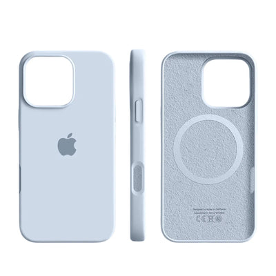 iPhone Case Slim Silicone MagSafe-Compatible Microfiber Lining