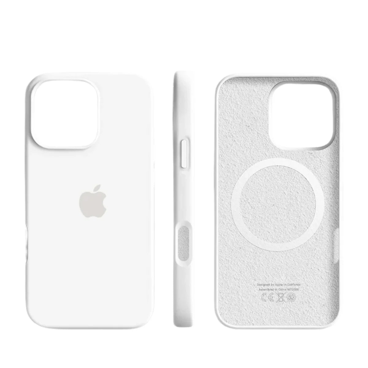 iPhone Case Slim Silicone MagSafe-Compatible Microfiber Lining